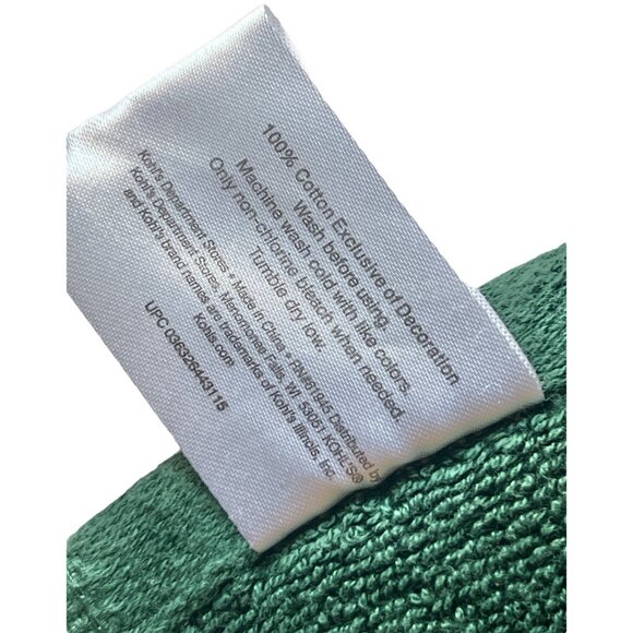 Cannon & St. Nicholaus Christmas Hand Towels With Embroidered Heart & Tree Desig - Picture 16 of 16